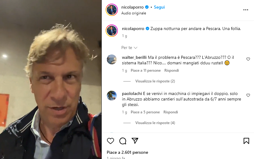 Abruzzo Economy Summit, Nicola Porro e la sua Zuppa notturna a Pescara. Il video