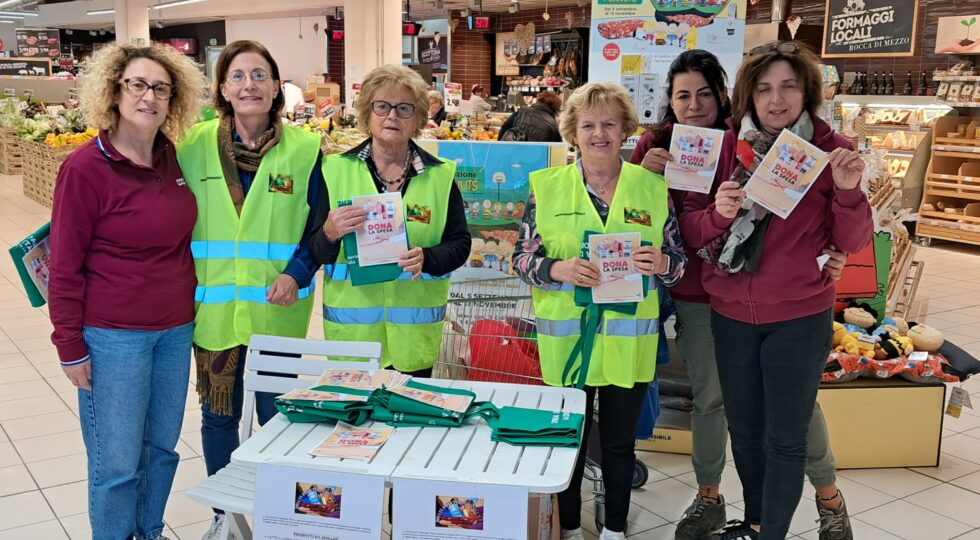 L’Associazione Dona un pasto per la Dignità Odv raccoglie 929 kg di generi alimentari