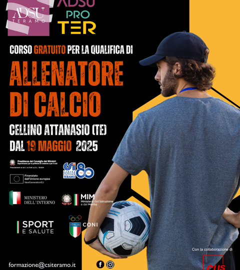 Al via a Cellino Attanasio il corso gratuito per diventare allenatore di calcio