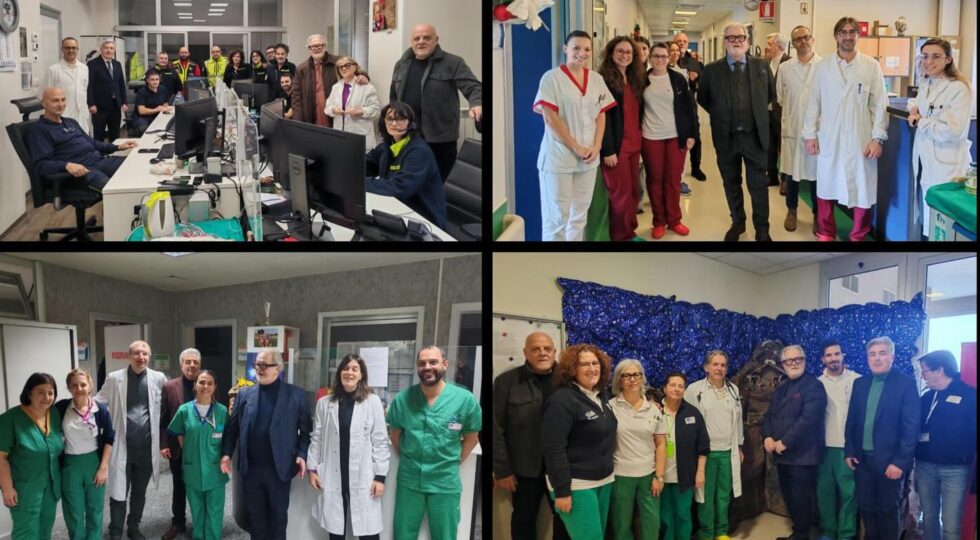 Gli auguri della direzione strategica della Asl di Teramo negli ospedali della provincia