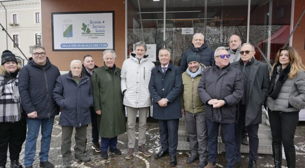 Sanità: Marsilio, a Rocca di Mezzo il poliambulatorio mobile per portare prevenzione e assistenza ai cittadini