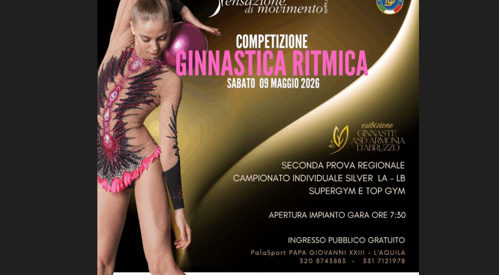Paganica ospita la Seconda Prova Regionale Silver LA-LB: ginnastica protagonista al Palasport Papa Giovanni XXIII