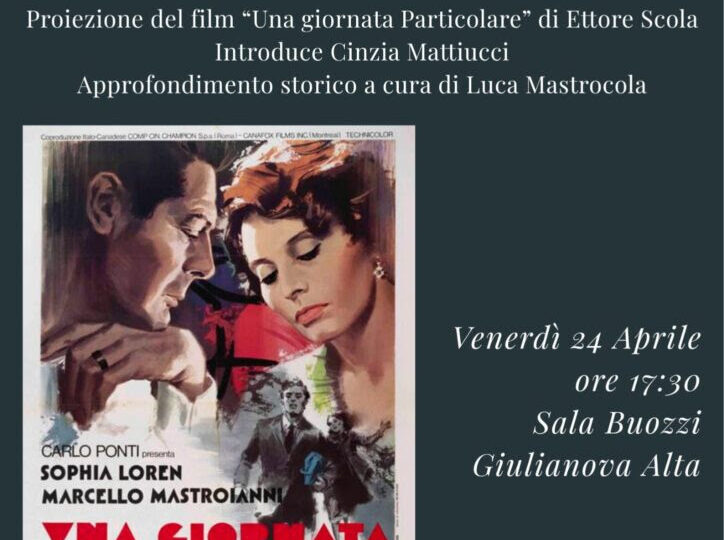 Giulianova, il 24 aprile la proiezione del capolavoro di Ettore Scola “Una giornata particolare”