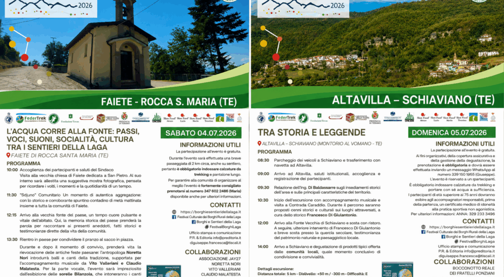 Il Festival dei Borghi della Laga celebra il patrimonio immateriale