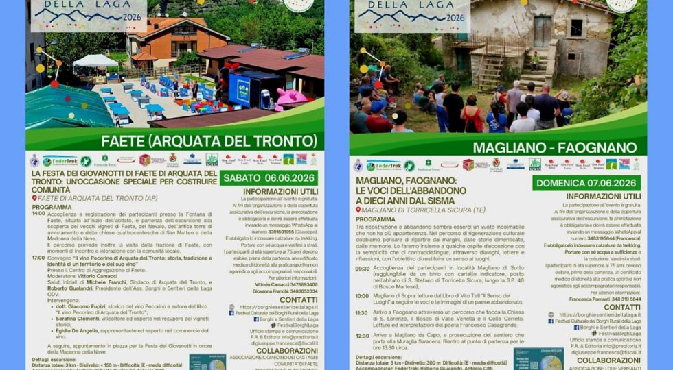 Dalle Marche all’Abruzzo il Festival Culturale raccoglie le voci della restanza e dell’abbandono a 10 anni dal sisma