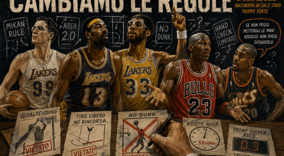 TROPPO FORTI PER ESSERE LEGALI. Quando il basket cambiava le regole per fermare i suoi giganti