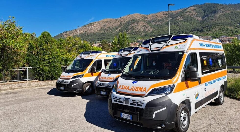 118, consegnate tre nuove ambulanze alla Asl 1