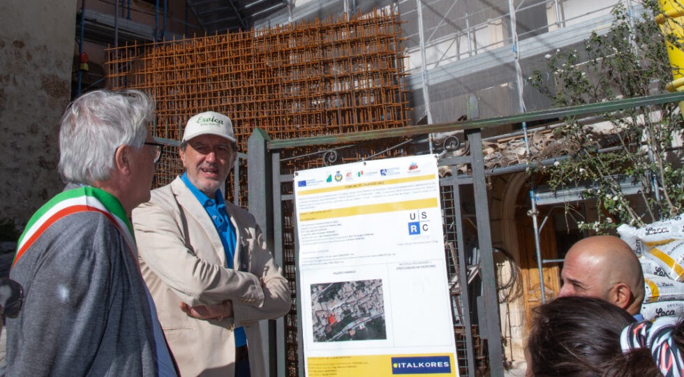 Rocca Calascio, Marsilio in visita ai cantieri: 3,4 milioni per fortezza e chiesa